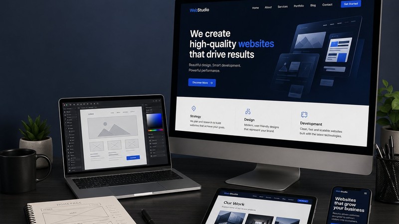 Website creation example
